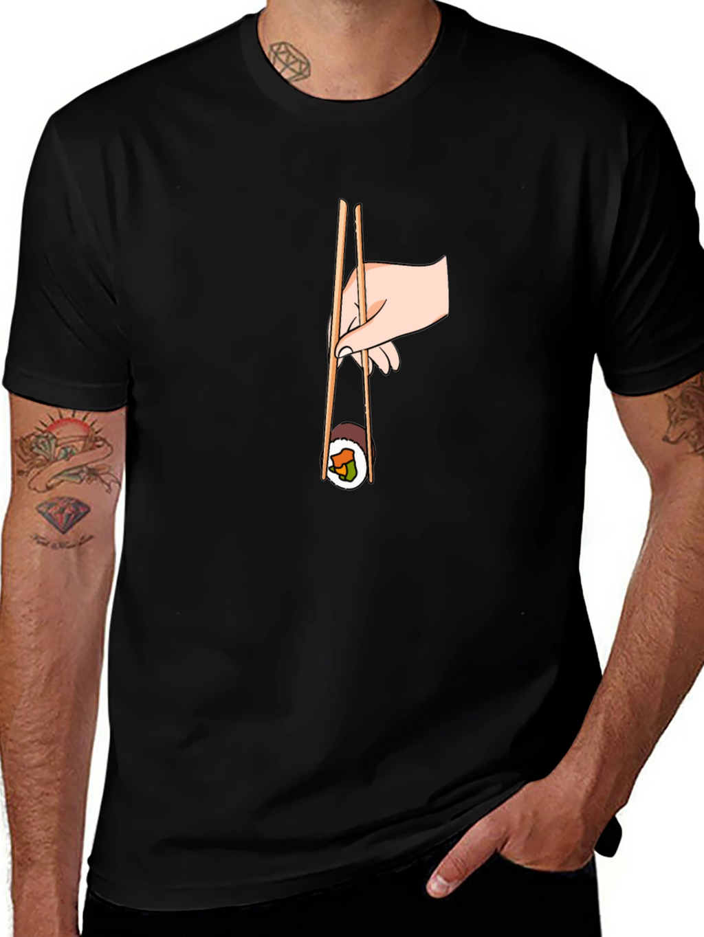 Sushi Roll Graphic Tee - Unique & Stylish