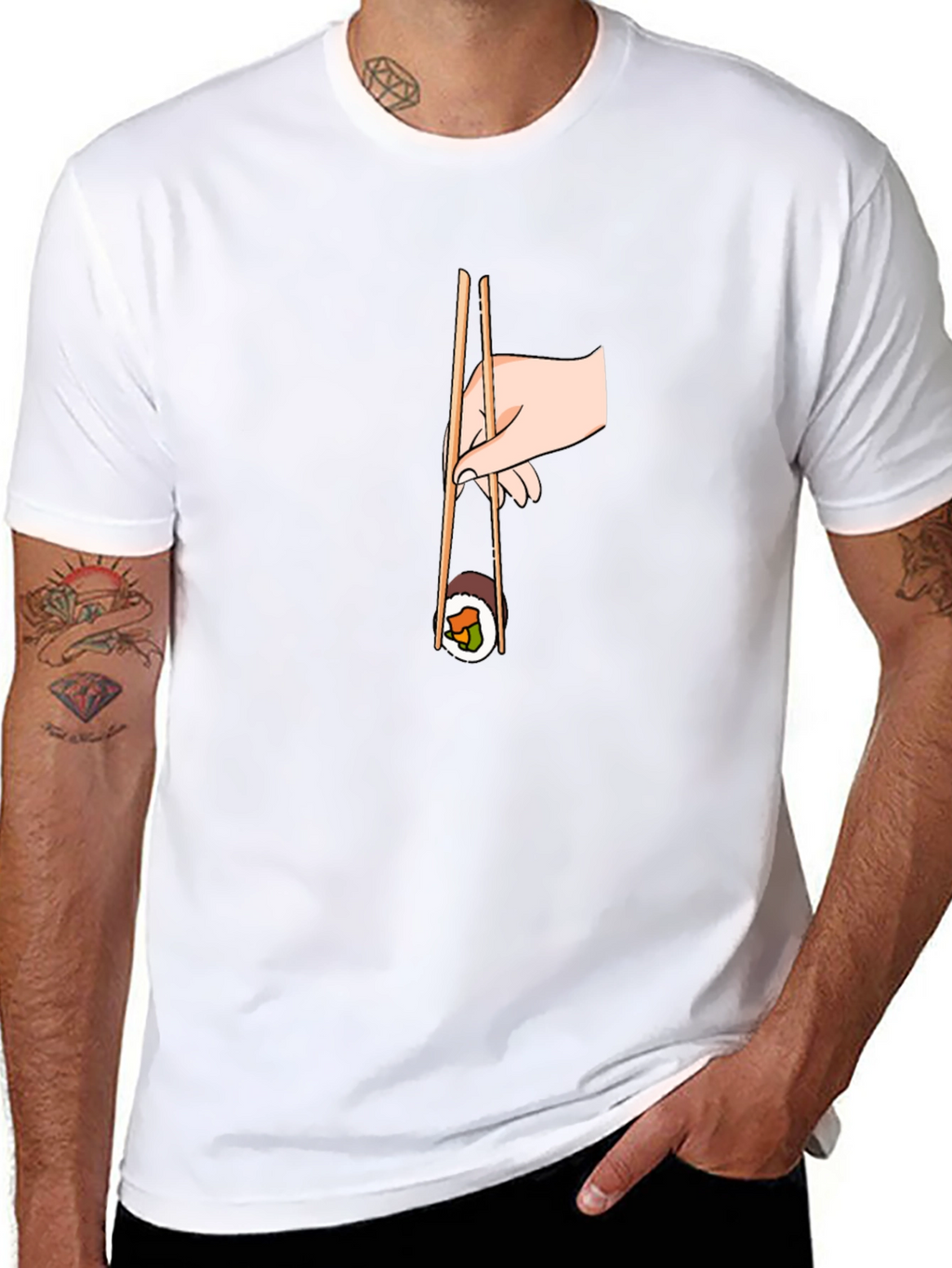 Sushi Roll Graphic Tee - Unique & Stylish