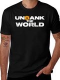 Unbank the World Bitcoin Black T-Shirt
