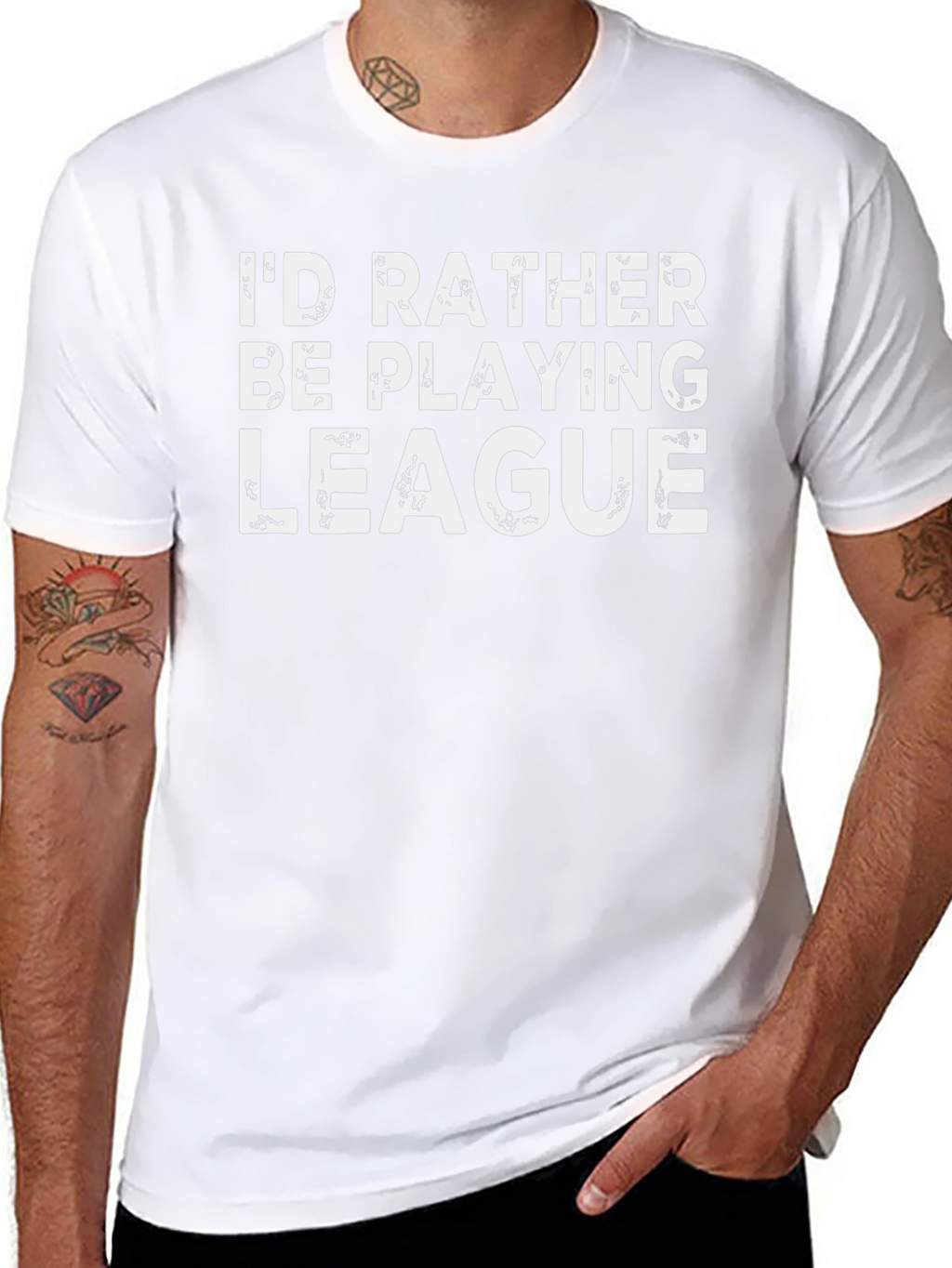 Id Rather Be Playing League T-Shirt - Gamer Tee