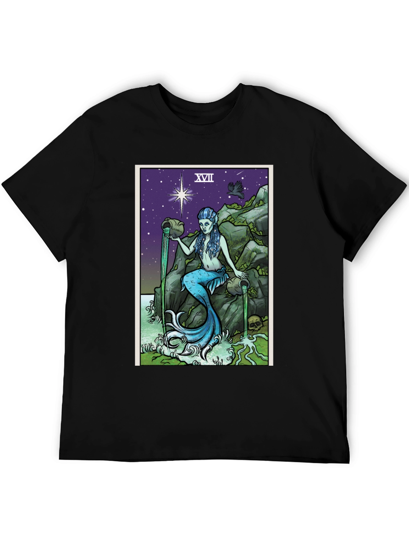 The Star Tarot Card T-Shirt - Mermaid Design