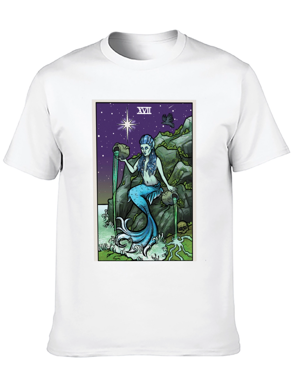 The Star Tarot Card T-Shirt - Mermaid Design
