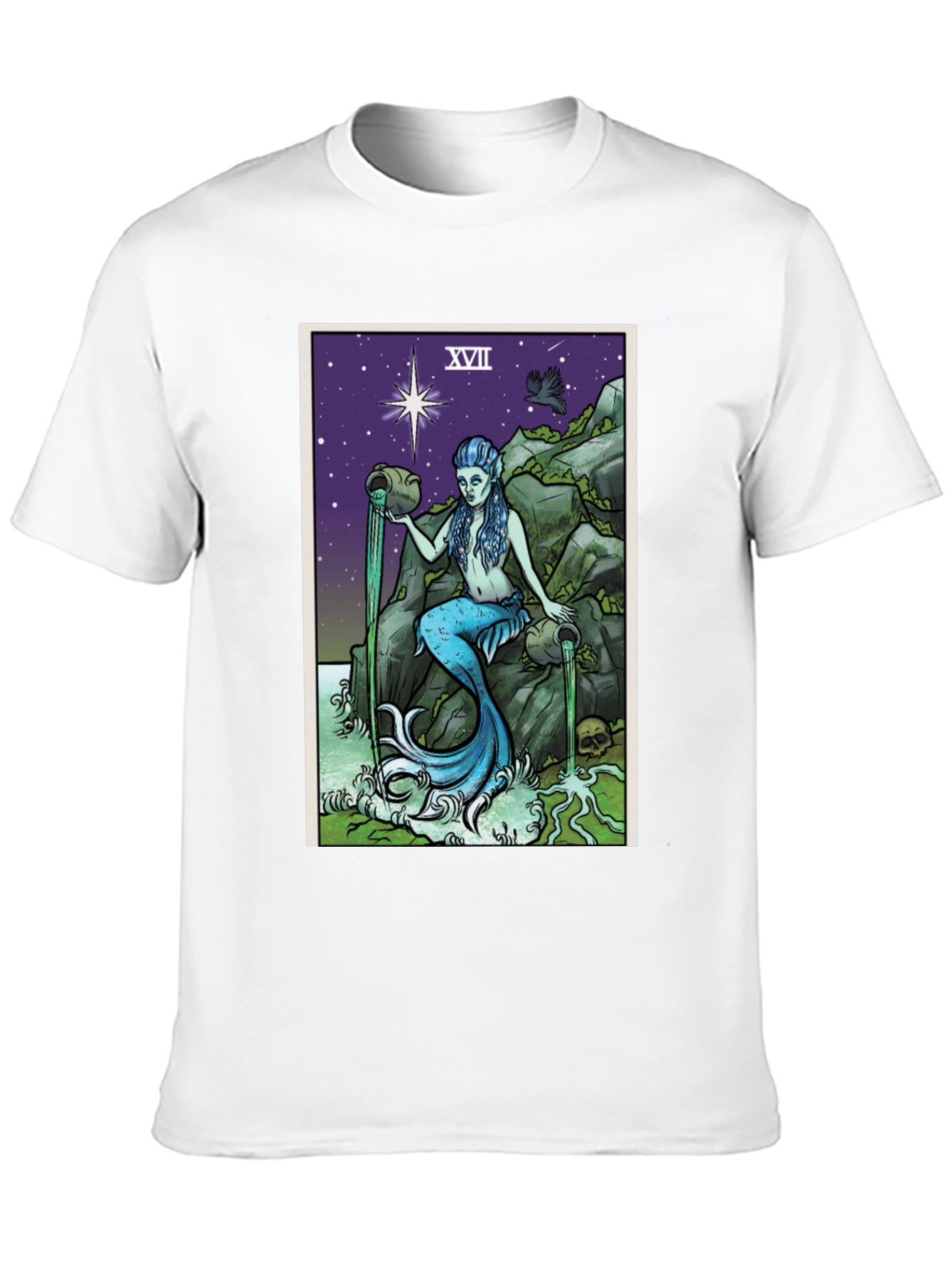 The Star Tarot Card T-Shirt - Mermaid Design