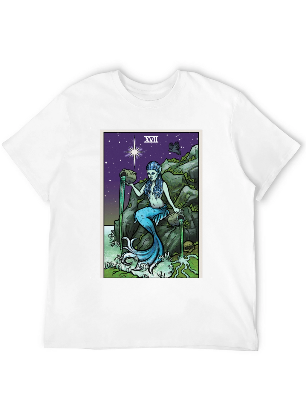 The Star Tarot Card T-Shirt - Mermaid Design