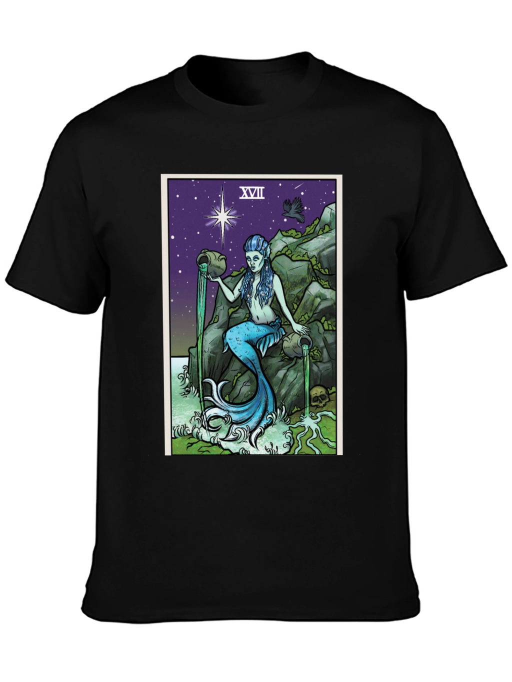 The Star Tarot Card T-Shirt - Mermaid Design