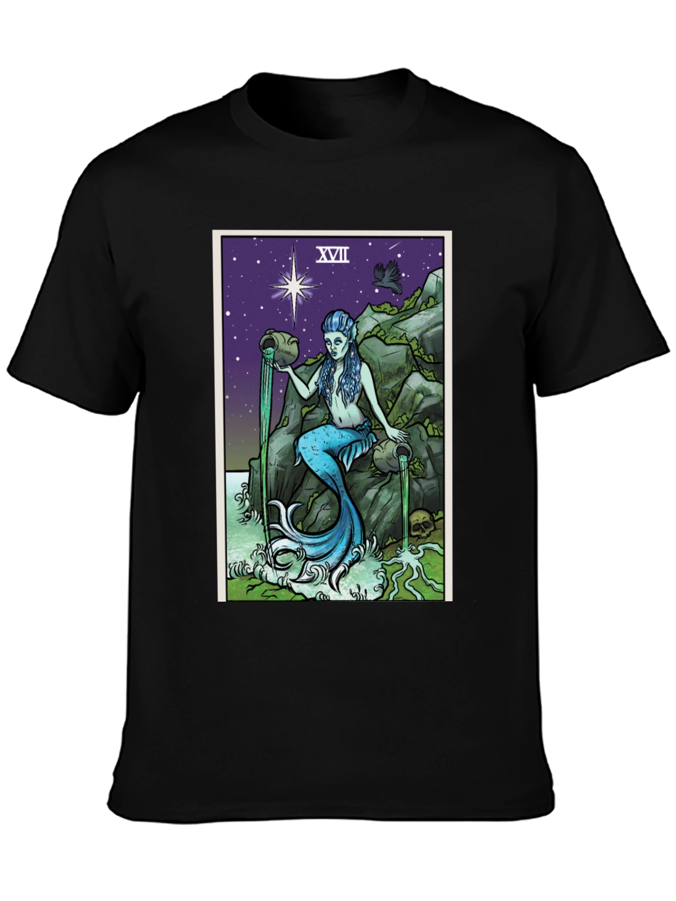 The Star Tarot Card T-Shirt - Mermaid Design