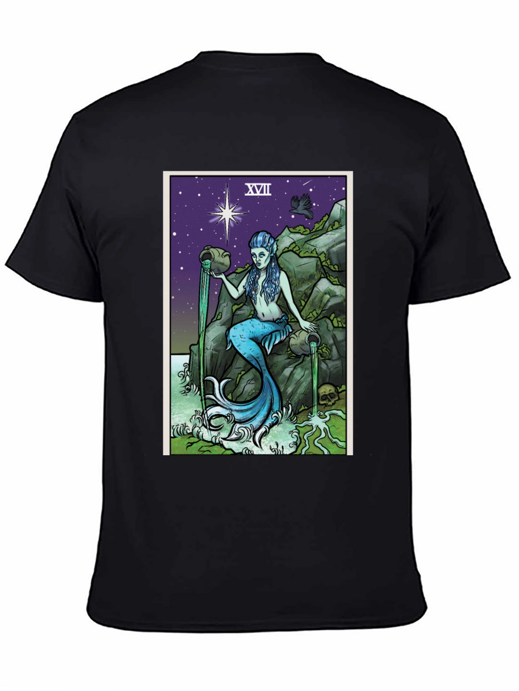 The Star Tarot Card T-Shirt - Mermaid Design