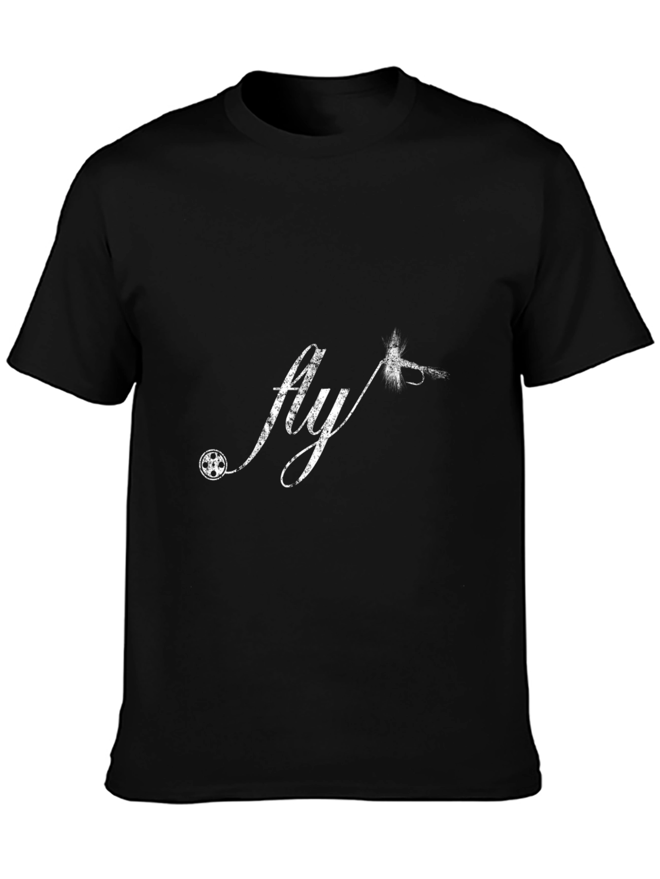 Fly Fishing Graphic Tee - Black