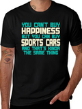 Happiness & Sports Car Graphic Tee