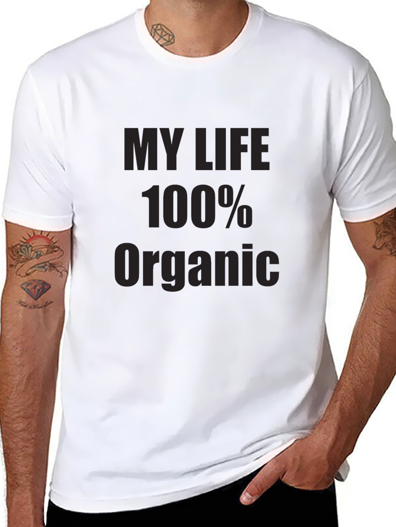 My Life 100% Organic Black T-Shirt