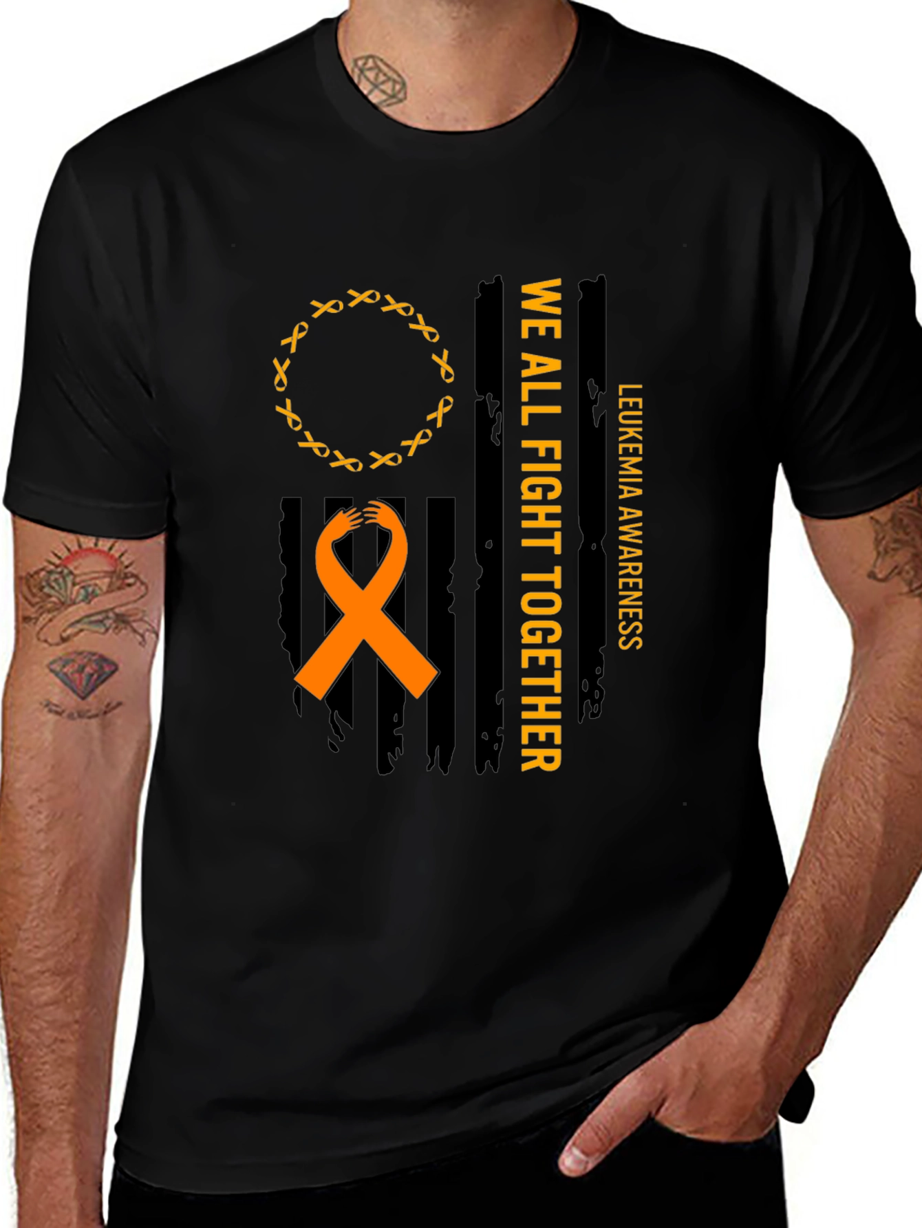 Leukemia Awareness T-Shirt: We All Fight Together