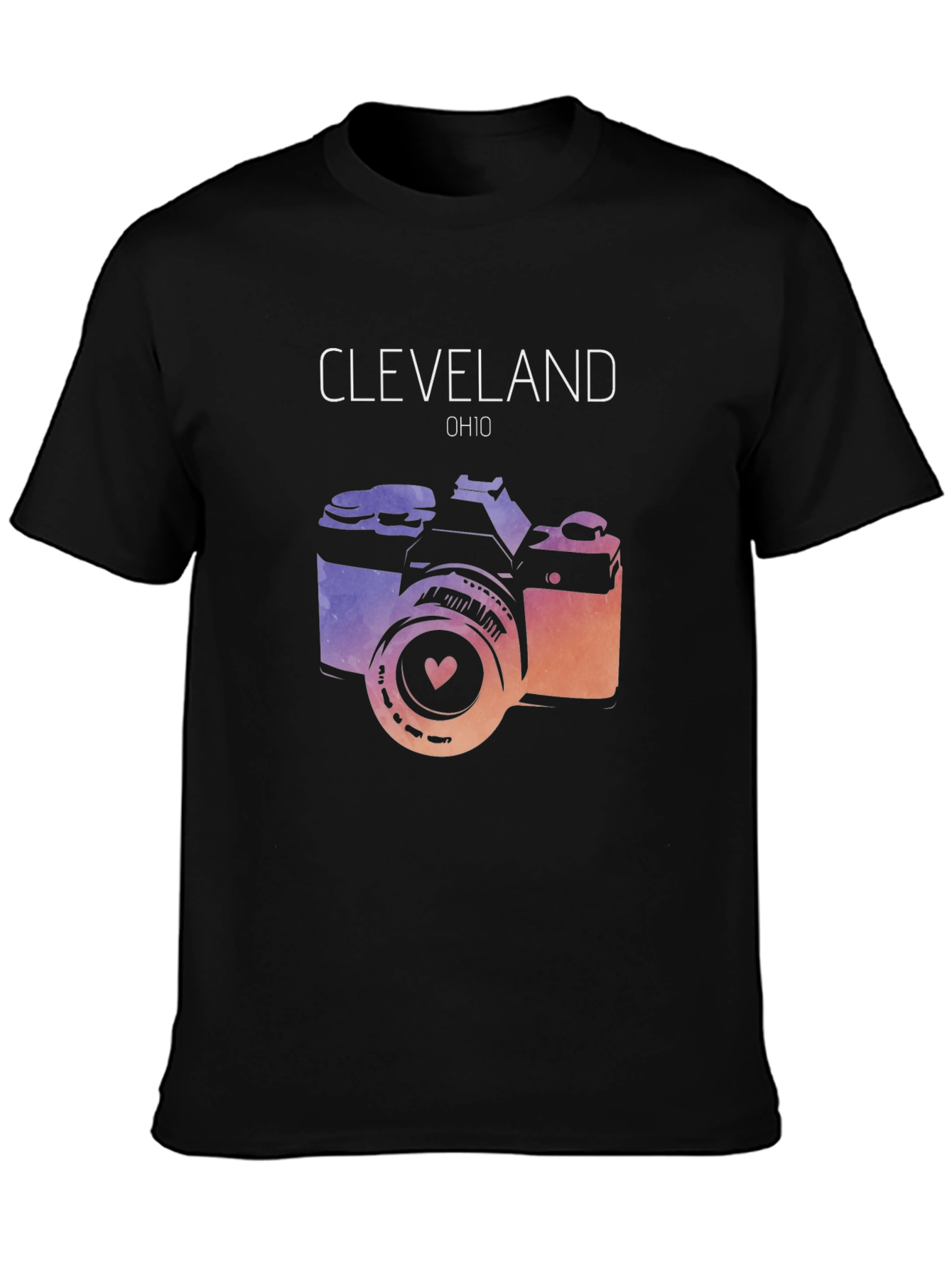 Cleveland OH Photo Camera Graphic Tee