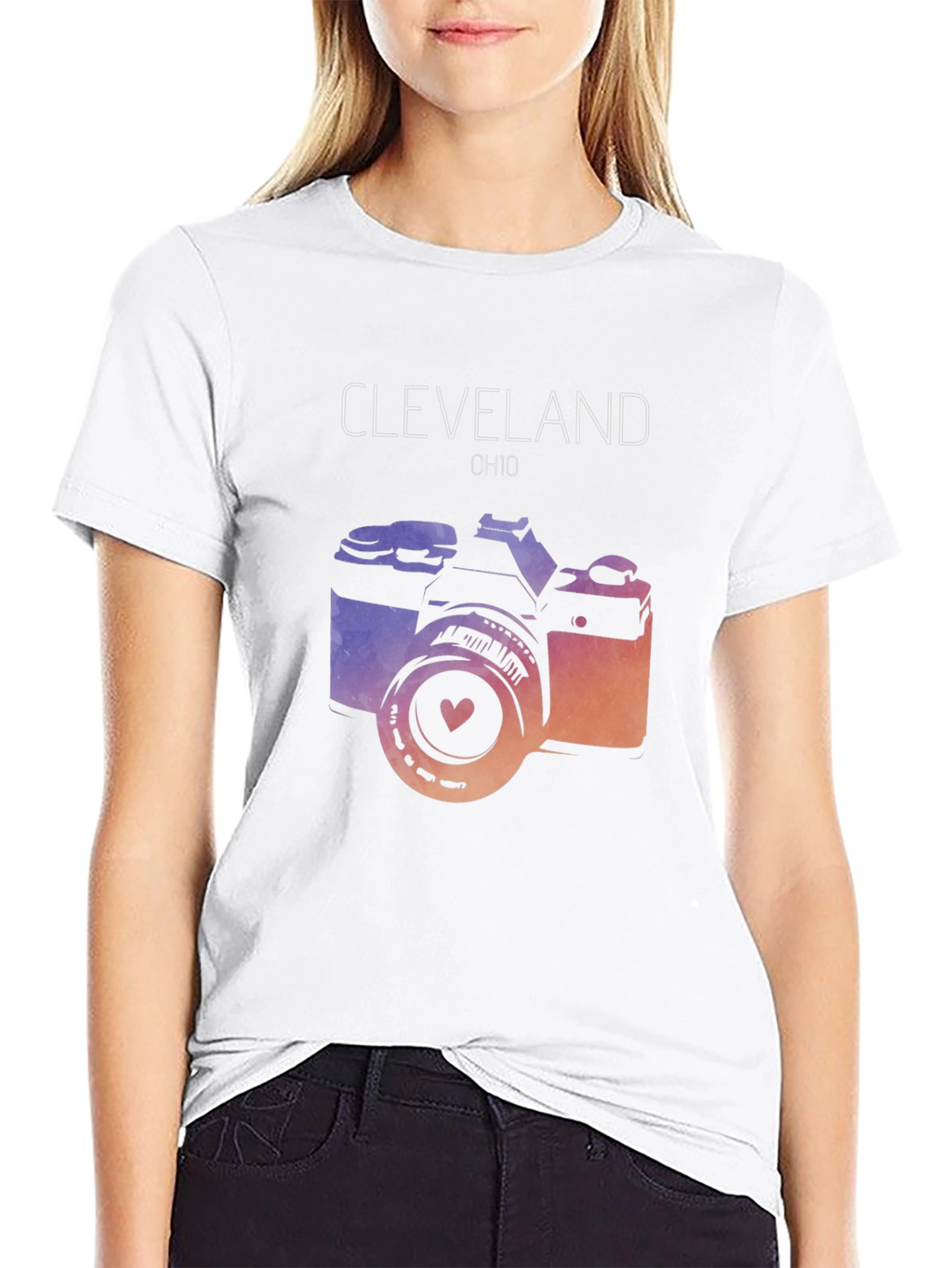 Cleveland OH Photo Camera Graphic Tee