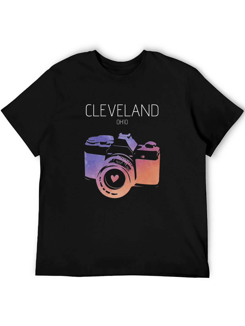 Cleveland OH Photo Camera Graphic Tee