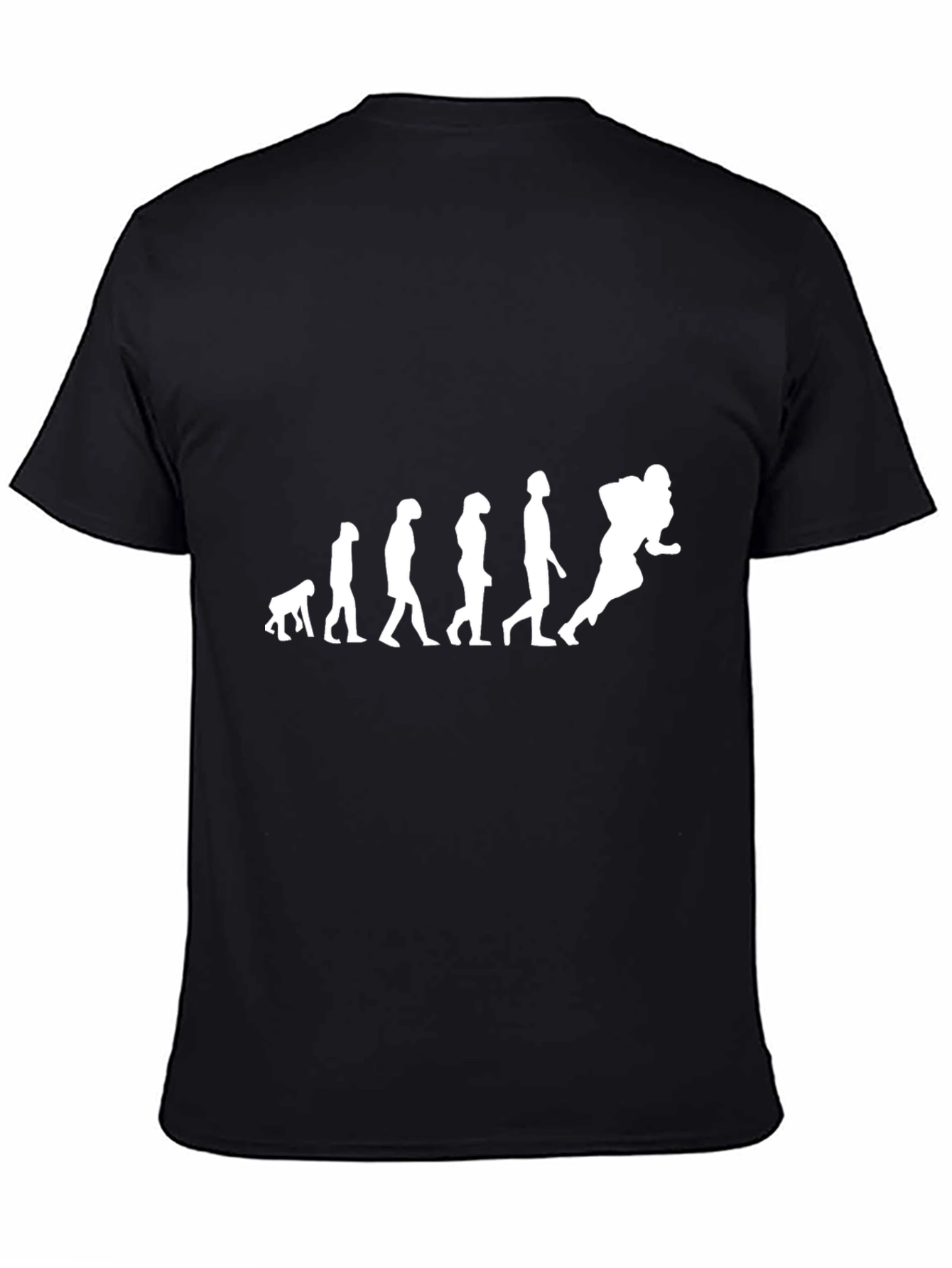 Evolution of a Football Player T-Shirt