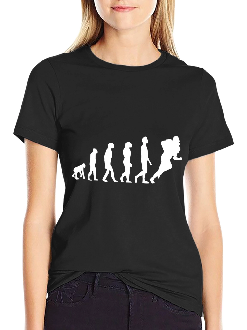 Evolution of a Football Player T-Shirt