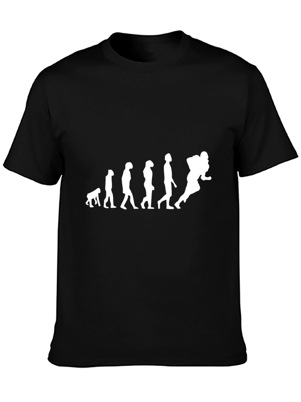 Evolution of a Football Player T-Shirt