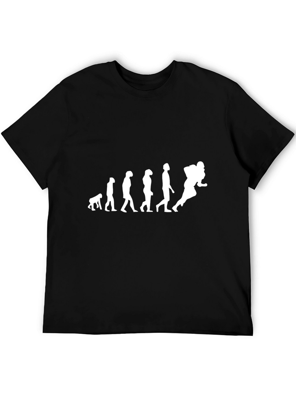 Evolution of a Football Player T-Shirt