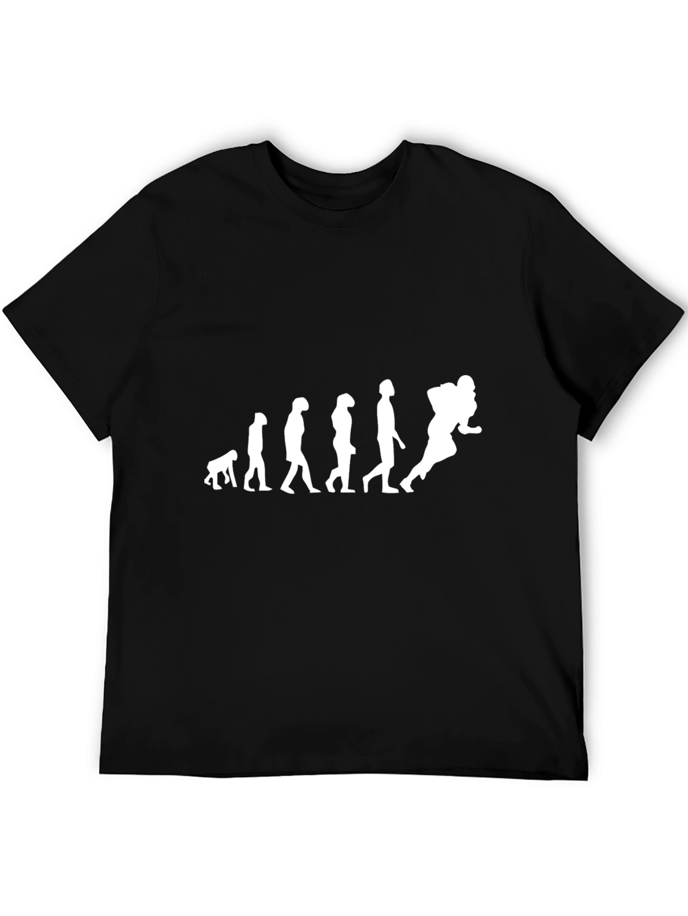 Evolution of a Football Player T-Shirt