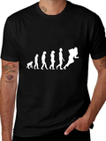 Evolution of a Football Player T-Shirt