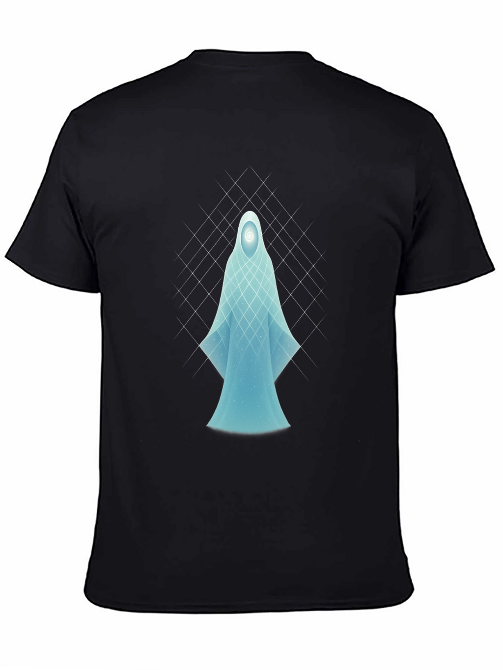 Ethereal Spirit Graphic Tee - Black Cotton Comfort