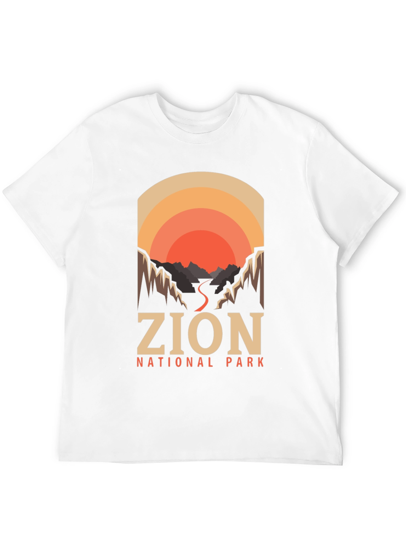 Zion National Park T-Shirt Retro Design