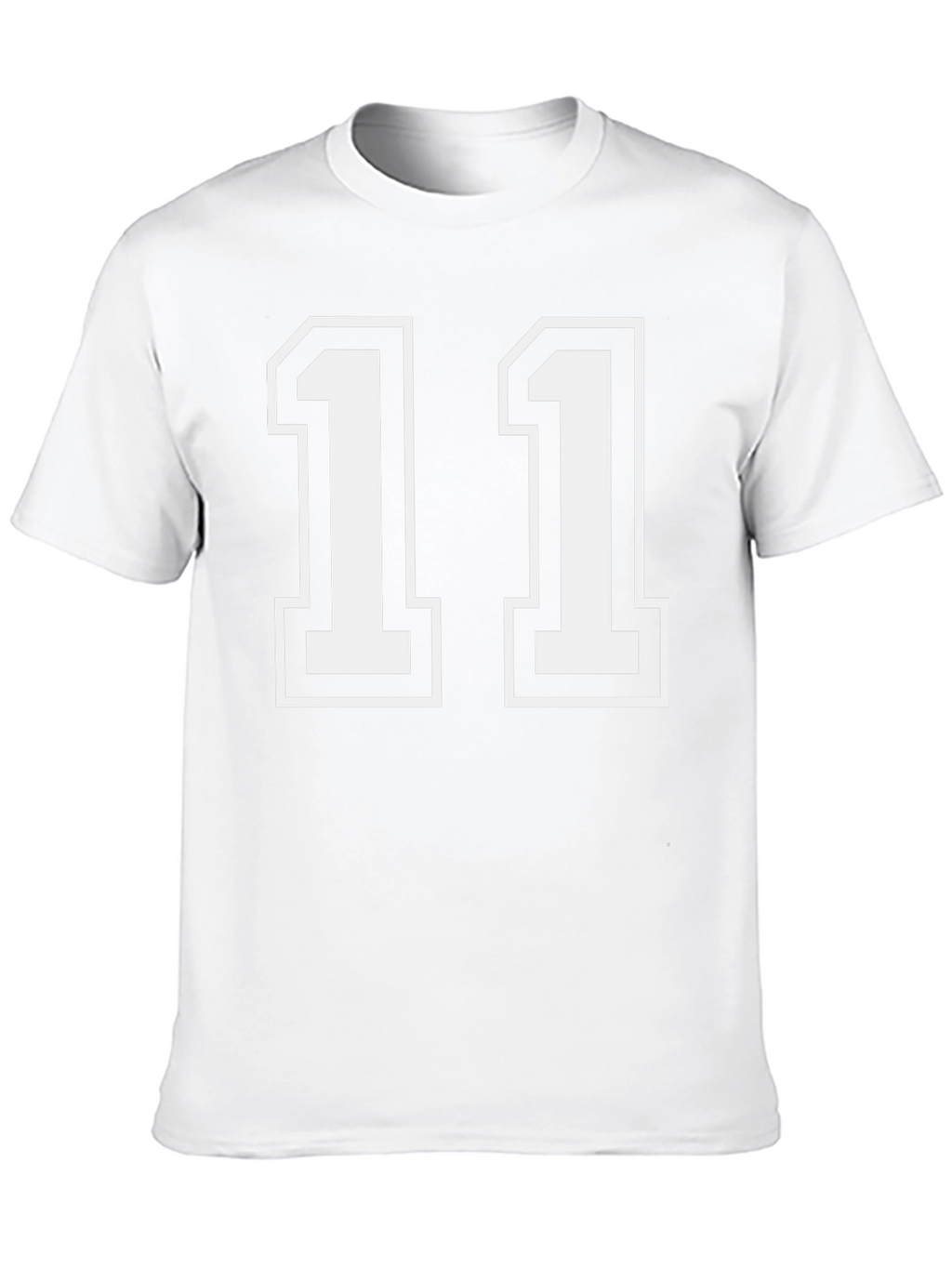 Black T-Shirt with White Number 11
