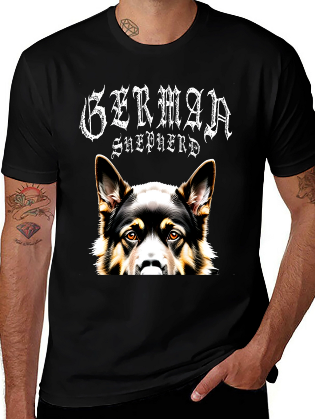 German Shepherd Dog Graphic T-Shirt