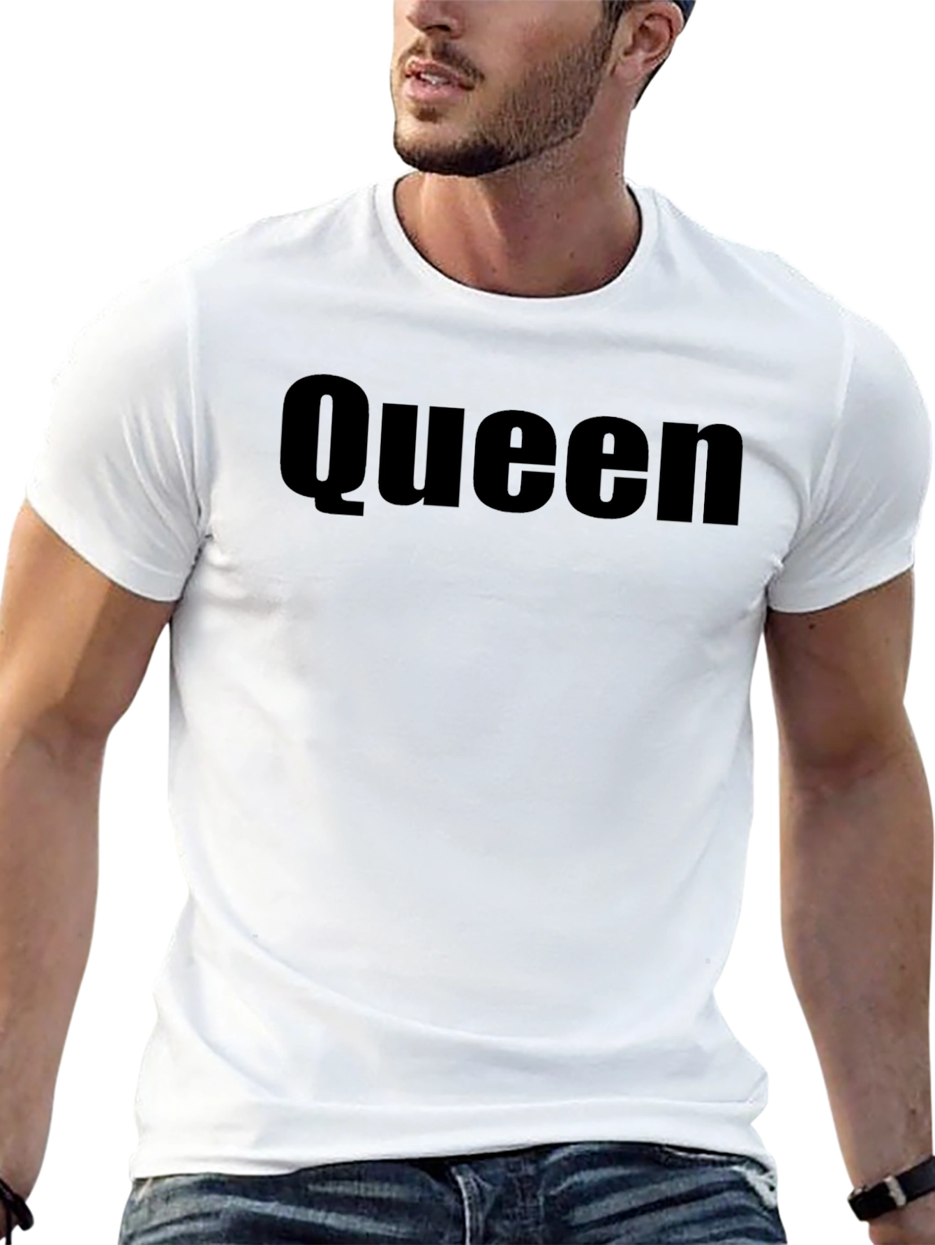 Queen Graphic Tee - Black Cotton Casual T-Shirt