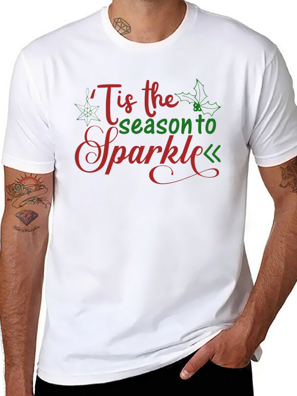 Tis the Season to Sparkle Christmas Graphic Tee