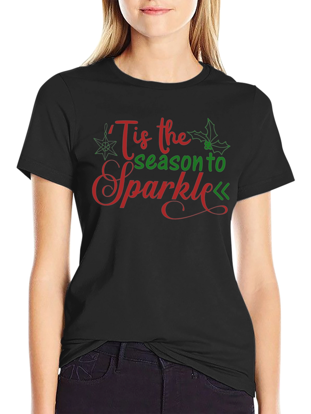 Tis the Season to Sparkle Christmas Graphic Tee