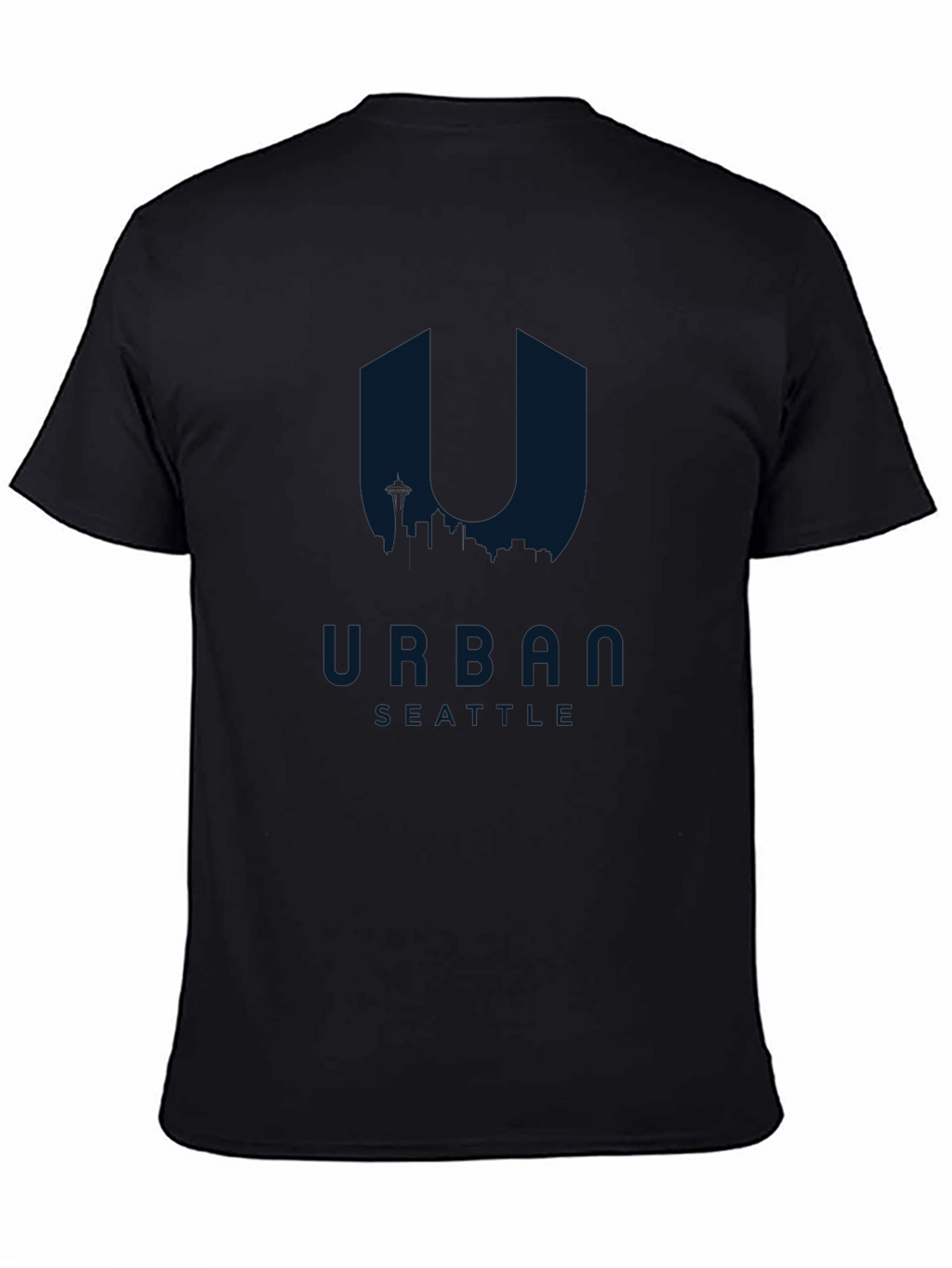 Urban Seattle Graphic Tee - Mens Black T-Shirt