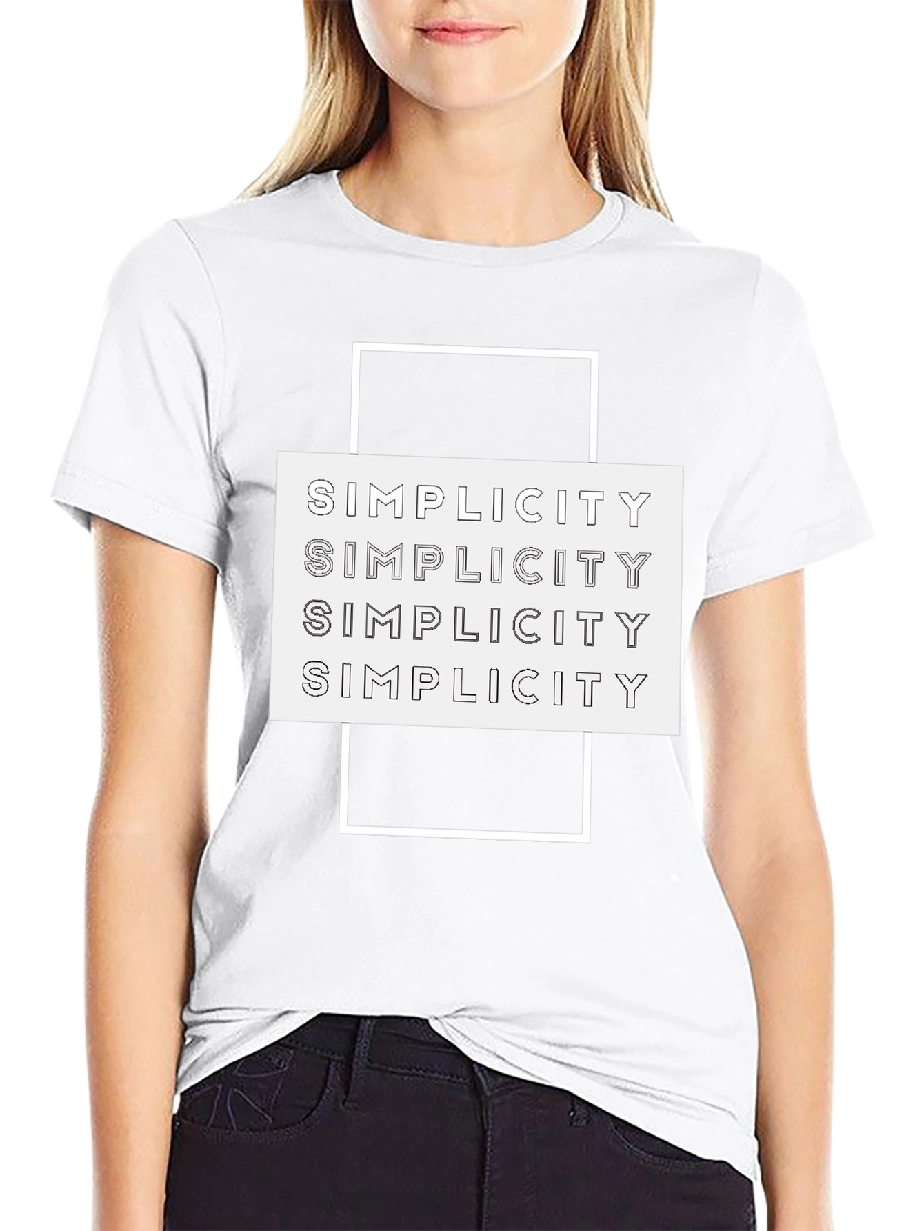 Simplicity Graphic Tee | Stylish Minimalist T-Shirt