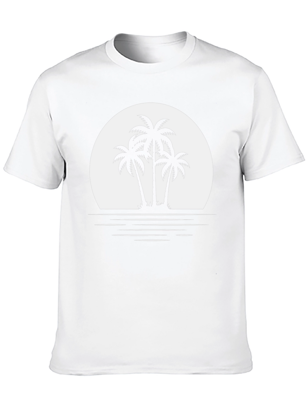 Palm Tree Sunset Graphic Tee - Island Vibes T-Shirt
