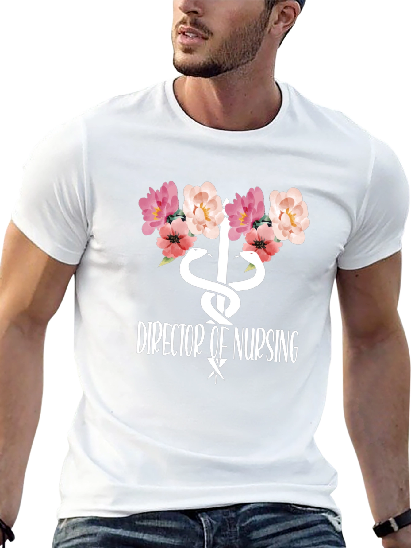 Director of Nursing Floral T-Shirt