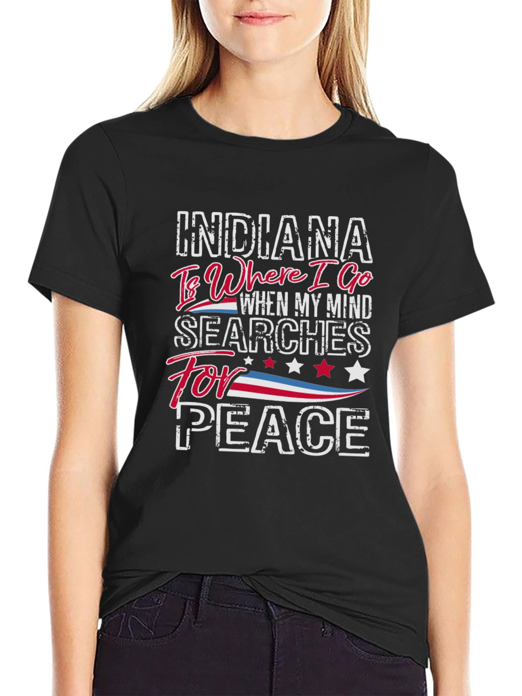 Indiana Peace Graphic T-Shirt