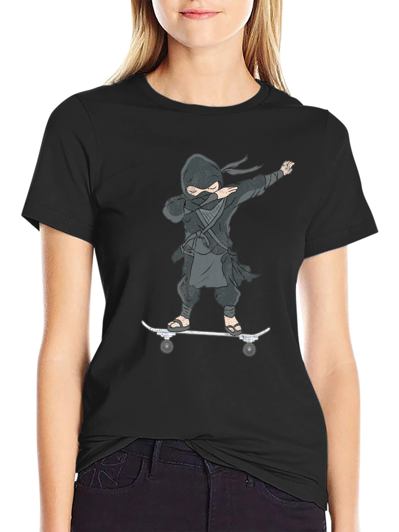 Ninja Skateboarder Graphic Tee