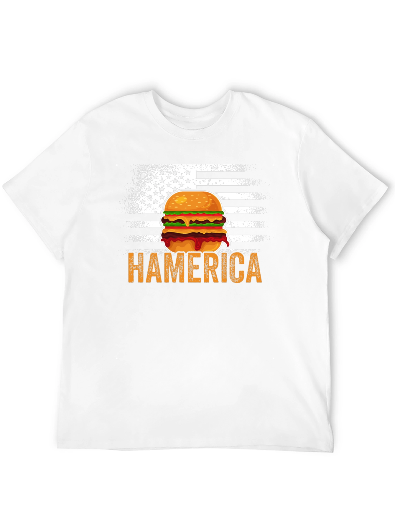 Hamerica Burger USA Flag T-Shirt
