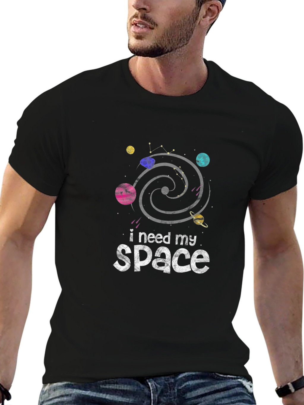 I Need My Space T-Shirt - Galaxy Planet Design