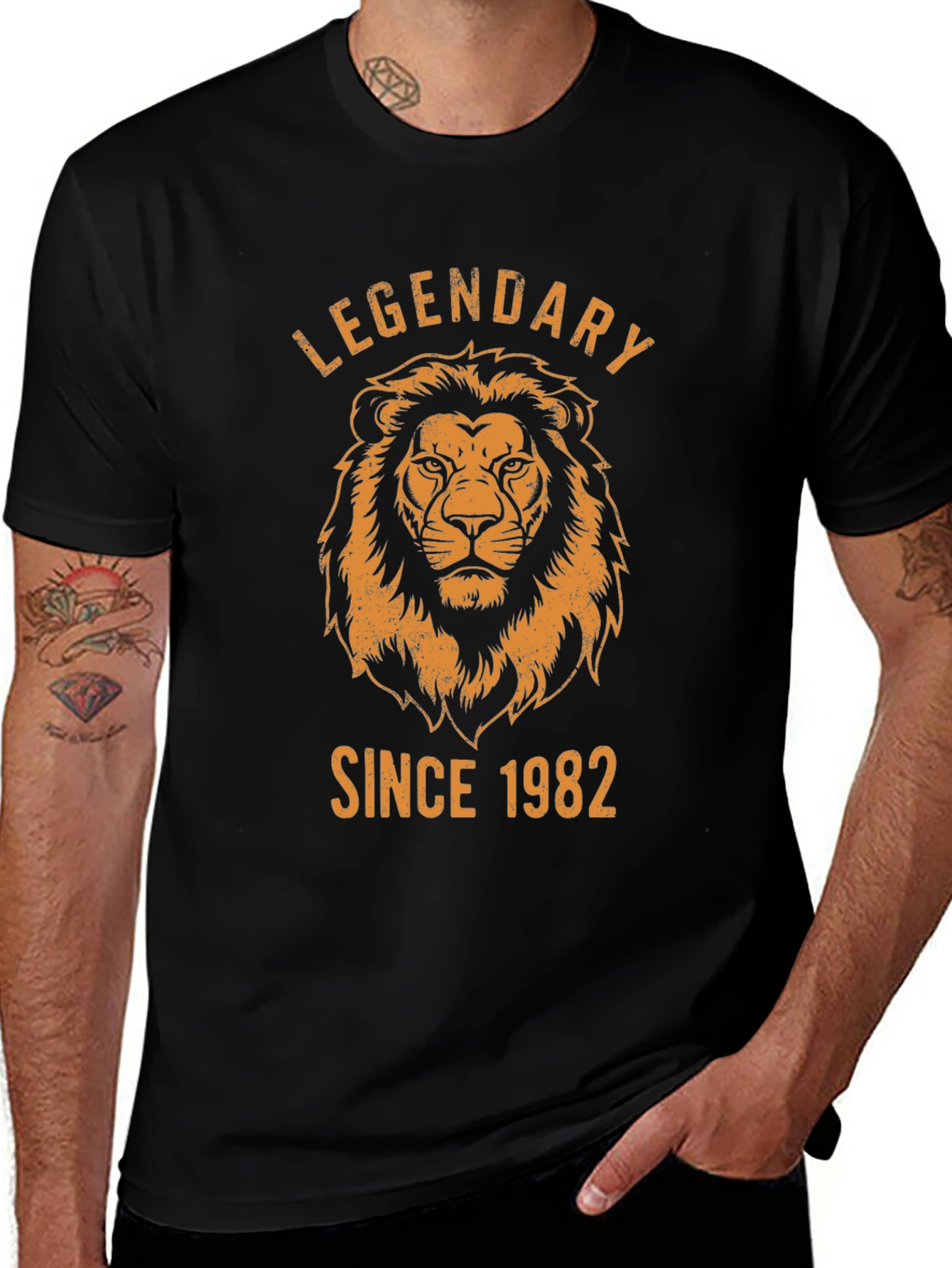 Legendary Since 1982 Lion Graphic T-Shirt