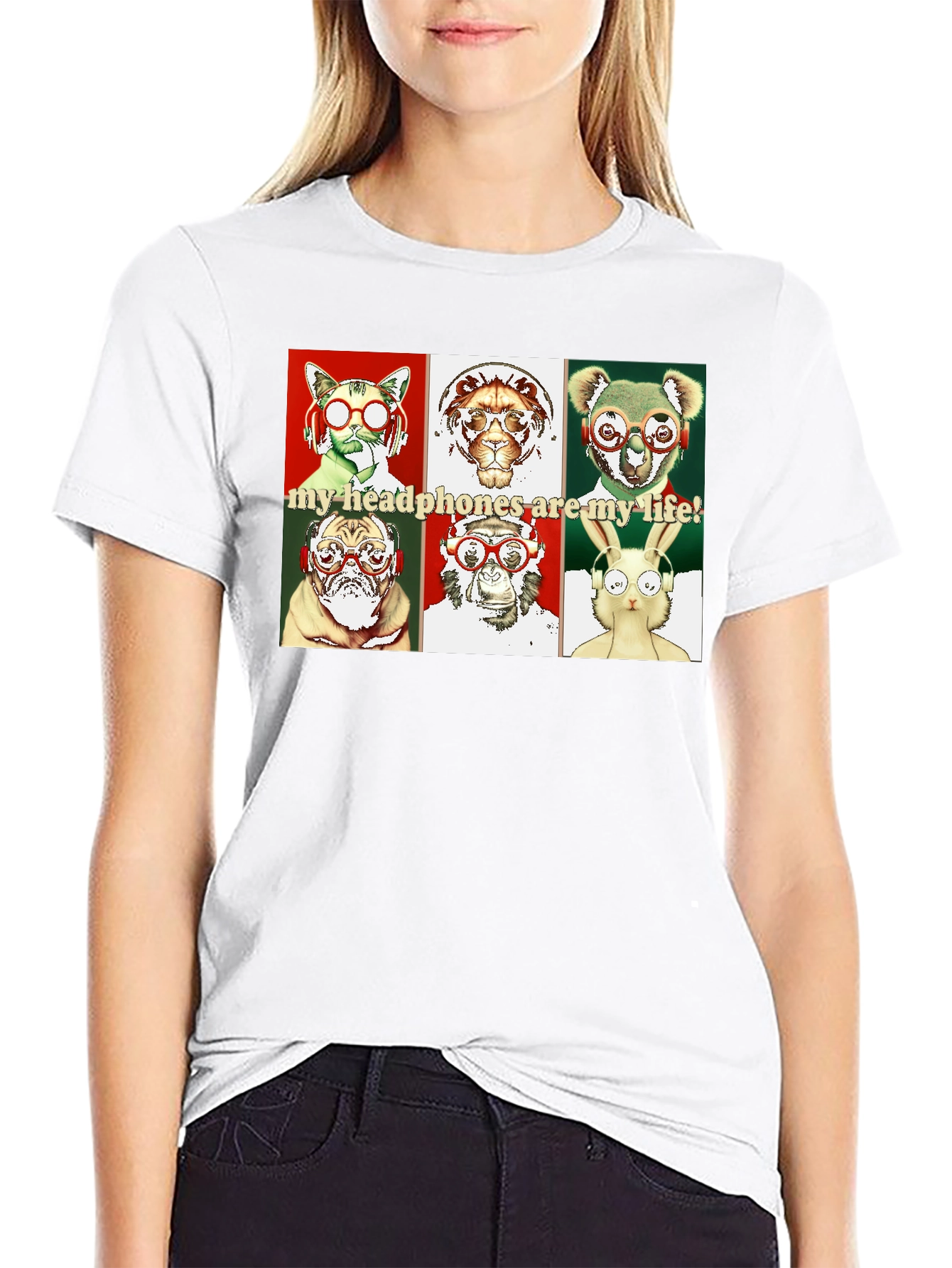 Animal Headphones T-Shirt
