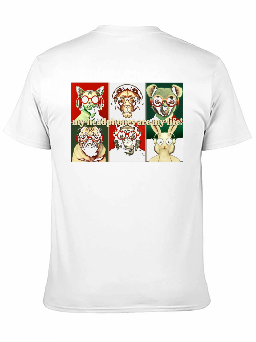 Animal Headphones T-Shirt