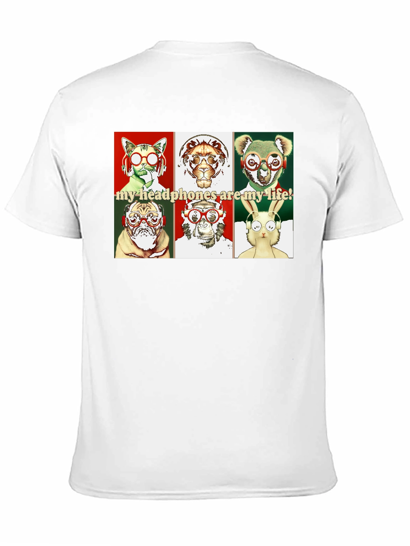 Animal Headphones T-Shirt