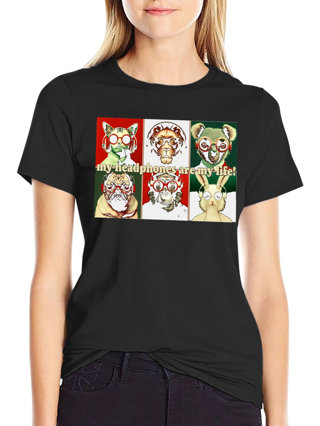 Animal Headphones T-Shirt