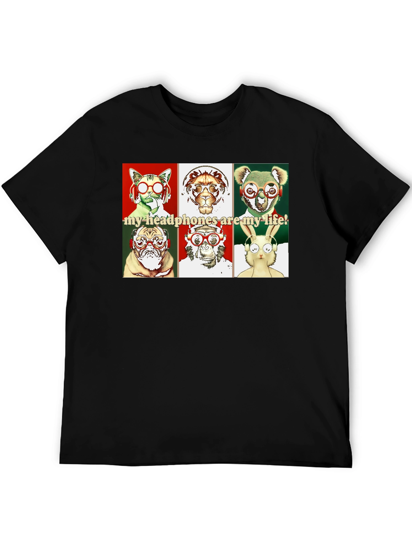 Animal Headphones T-Shirt