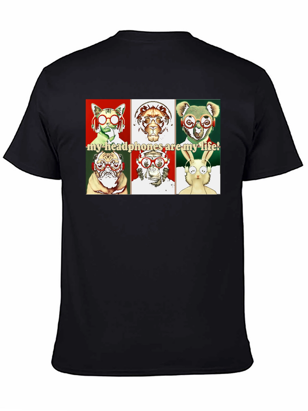 Animal Headphones T-Shirt