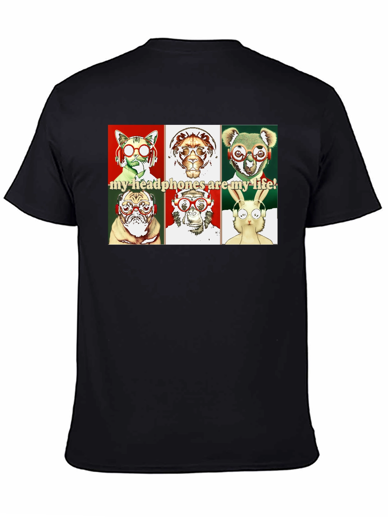 Animal Headphones T-Shirt