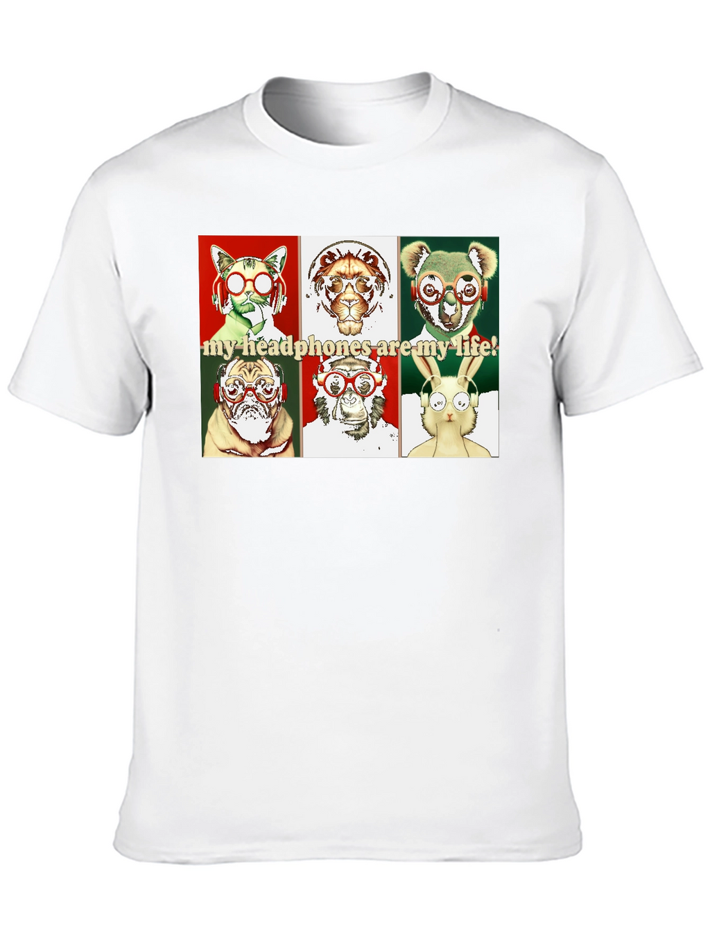 Animal Headphones T-Shirt