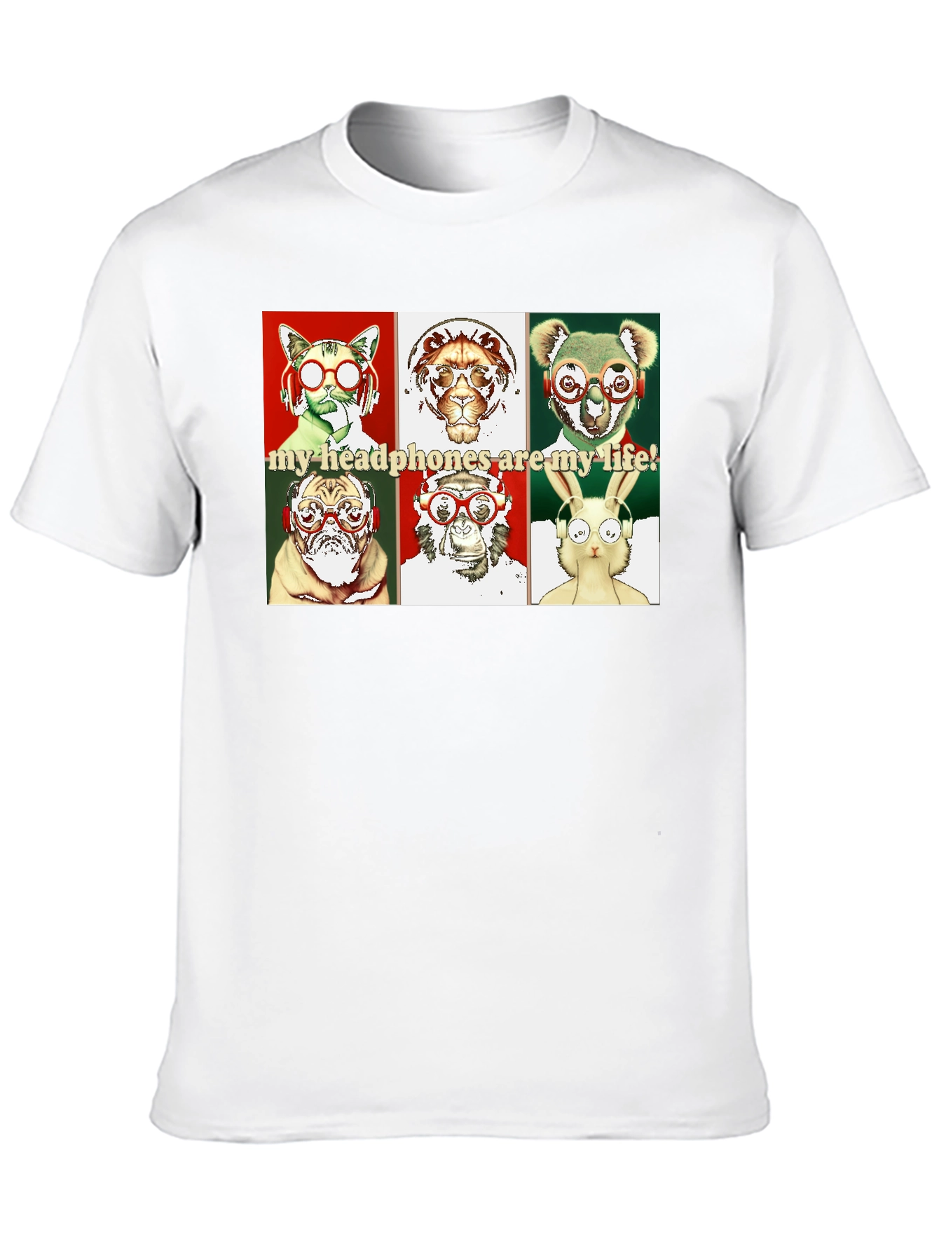 Animal Headphones T-Shirt