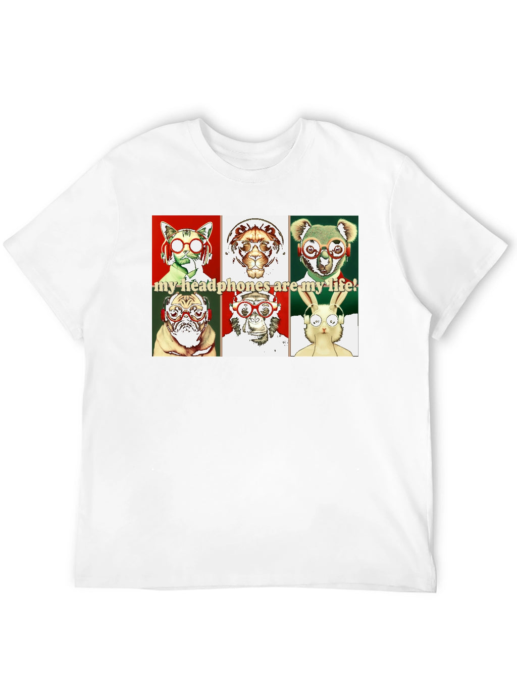 Animal Headphones T-Shirt